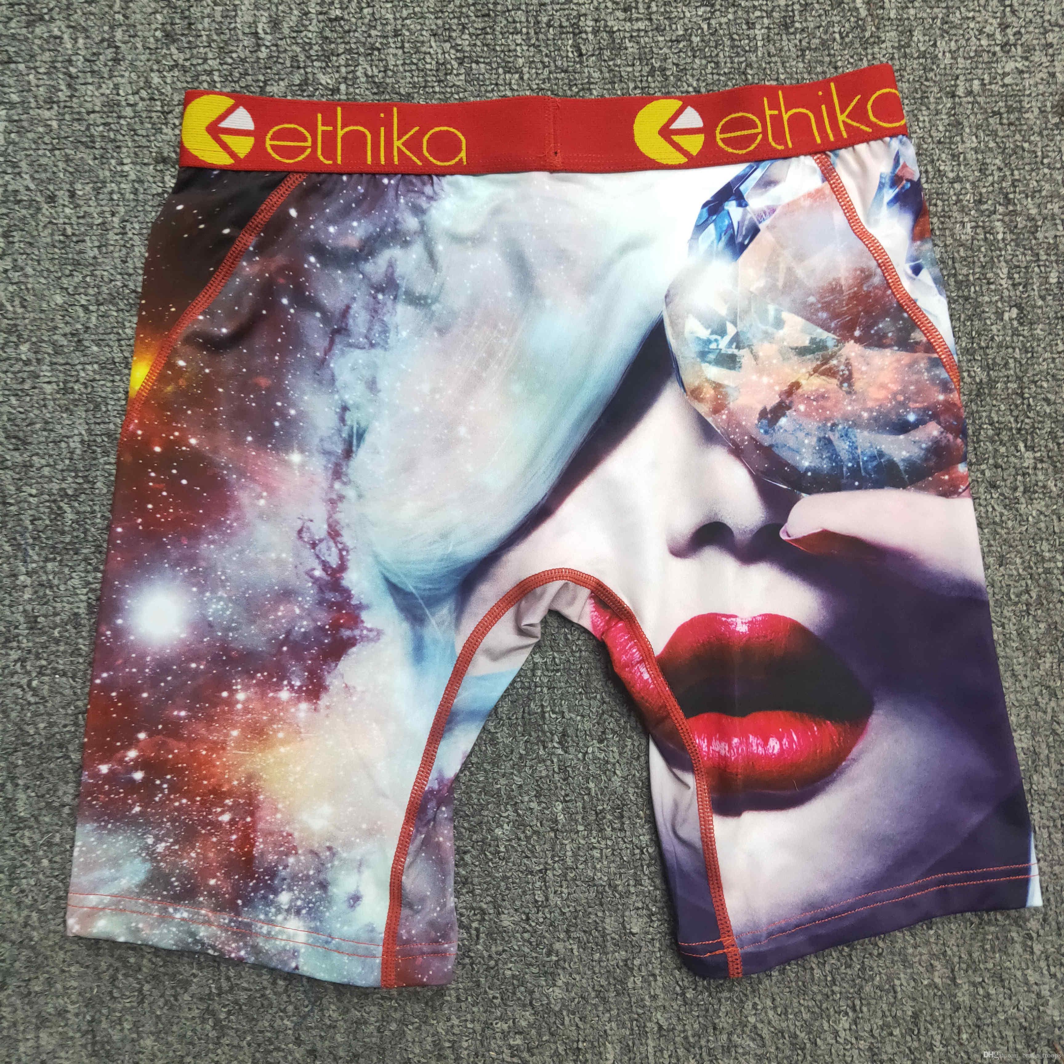 

ethika Random styles ethika men boxers underwear sports hip hop rock popular underwear fashion quick dry Panties Free shipping wholesale 004