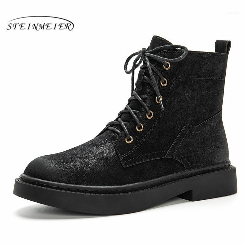 

Winter suede Leather boots Women Ankle Boots Comfortable quality soft Shoes Brand Designer Handmade 2020 black brown1