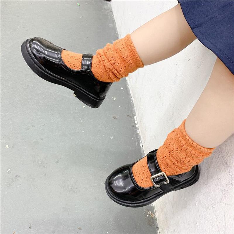

Candy Color Children Socks Baby Boys Girls Sock Knee High Cotton Toddler Long Socks For Kids Hollow Out Newborn Infant Sock, White