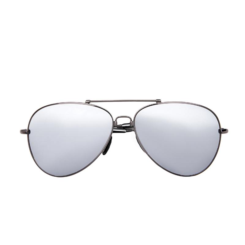 

new sunglasses men tac white silver sun glasses gun gray frame polarized sunglasses UV400 glasses with case accessories 8107sy