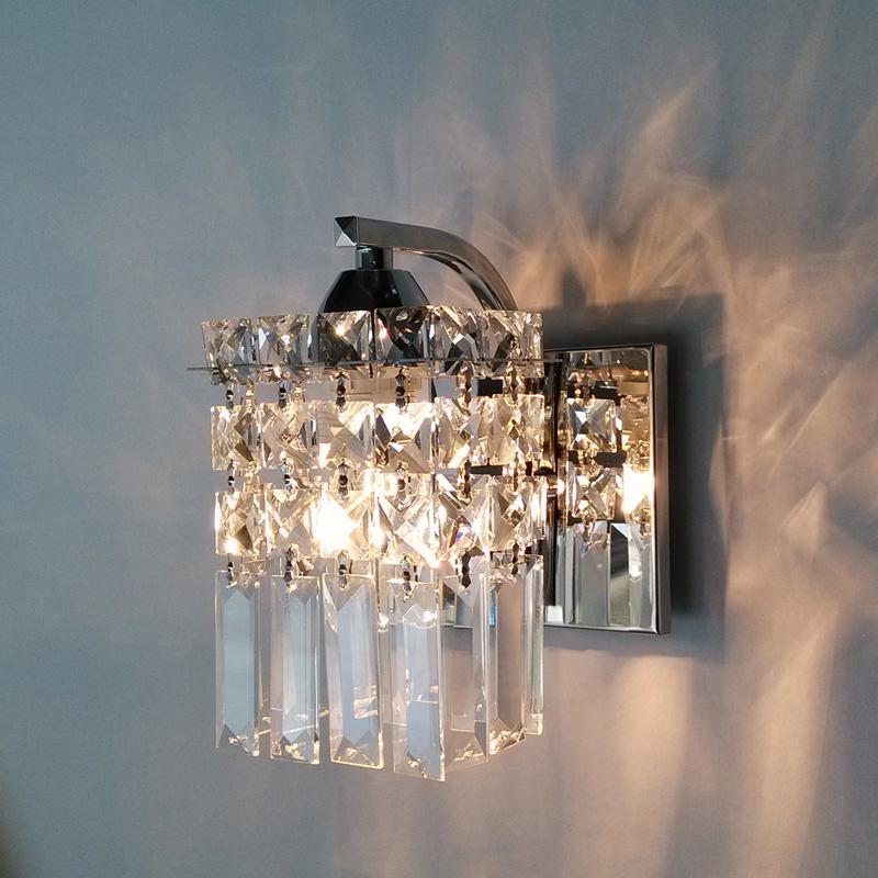 

LED crystal wall lamp modern bedroom bedside lamp creative living room wall aisle light led corridor light mirror