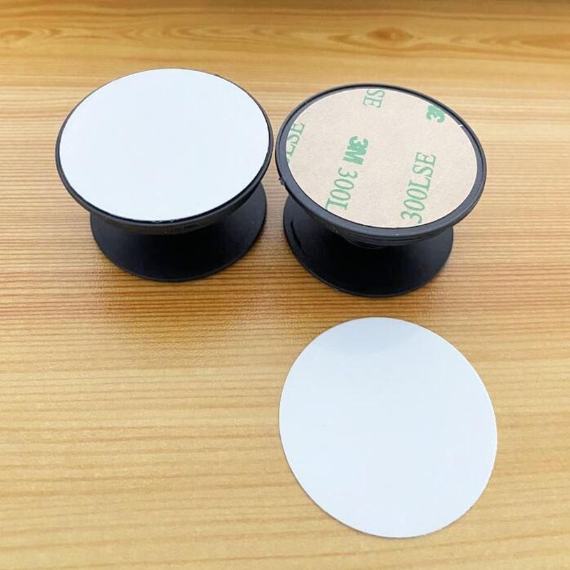 

Universal Cell Phone Finger Holder with Blank Aluminum Sublimation Insert for Customized Phone Stand Mount Holder Grip Bracket 2021