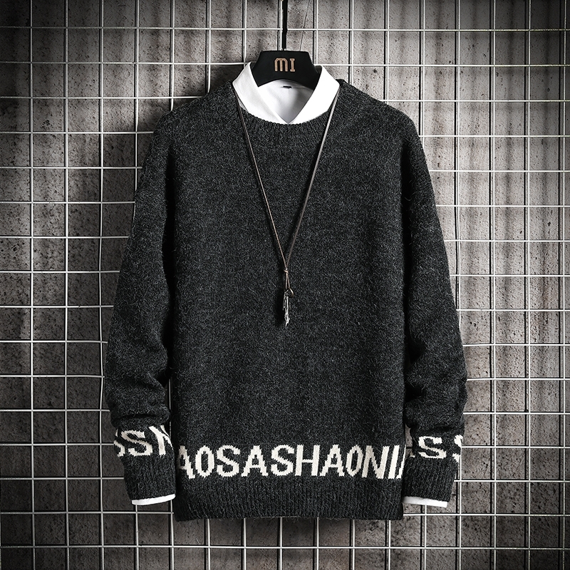 

2021 New Men's Blouses Spring Fall Winter Clothes Black Pull Oversize M-4xl 5xl Pullovers Style PDEO, Jm20420 3