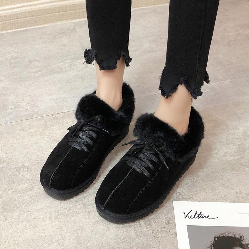 

Snow boots winter new fashion plus velvet thick short tube cotton shoes versatile casual women's shoes durable and comfortable, Beige