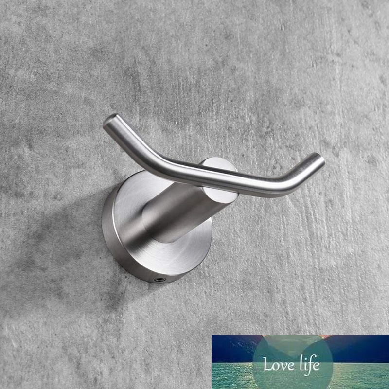 

Double Robe Hook, 304 Stainless Steel Coat and Towel Hooks for Bathroom Wall Mounted, Brushed Nickel