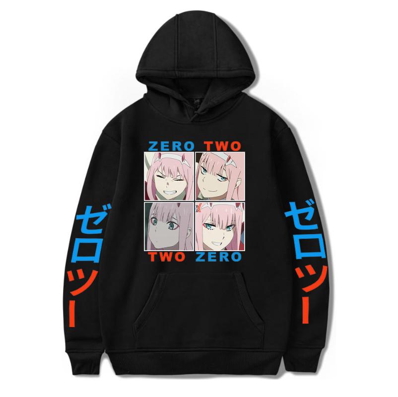 

Men's Hoodies & Sweatshirts Animation Darling In The FranXX Men Women Autumn Hip Hop Black Hoodie Casual Boys Girls Pullovers