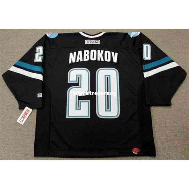 

Wholesale Mens Evgeni Nabokov 2002 Ccm Alternate Cheap Retro Hockey Jersey, Gray