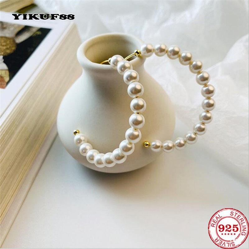 

YIKUF88 s925 sterling silver Women Earrings exaggerated temperament female earrings