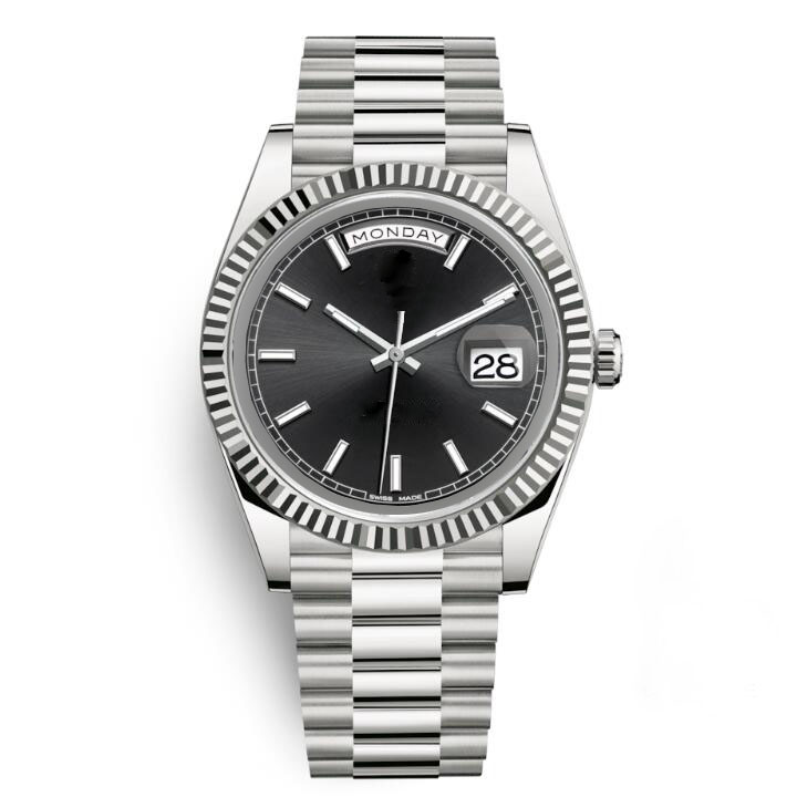 

Sapphire Crystal Gold Silver Fashion Womens Party Ladies Watches Mens Men Designer Mechanical Automatic Movement Daydate Watch Wristwatche, Box