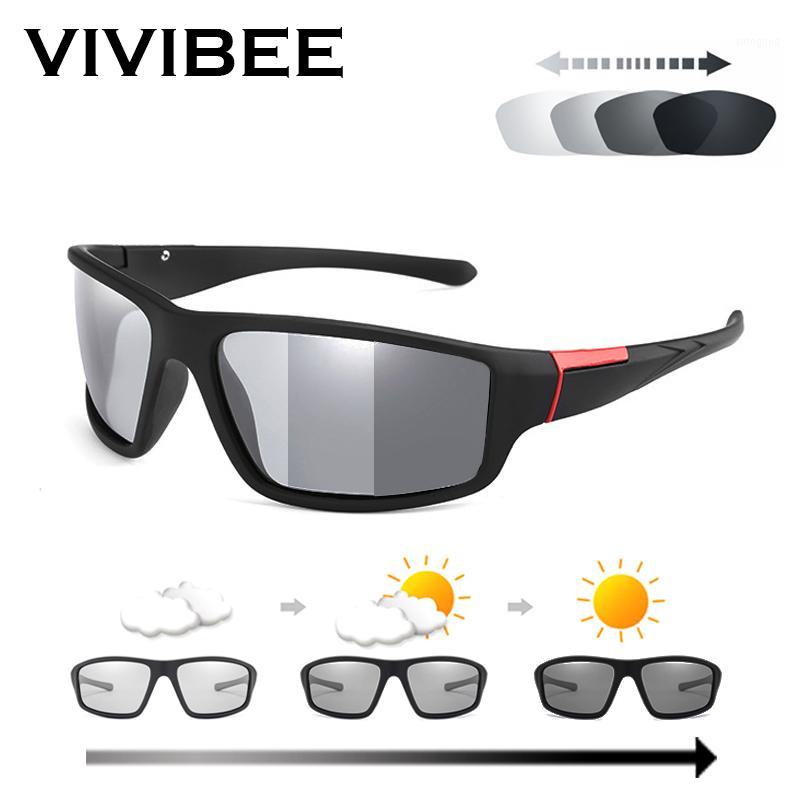 

Sunglasses VIVIBEE Men Sports Polarized 2021 Pochromic Classic Design Matte Black Goggles Women Chameleon Driving Sun Glasses1
