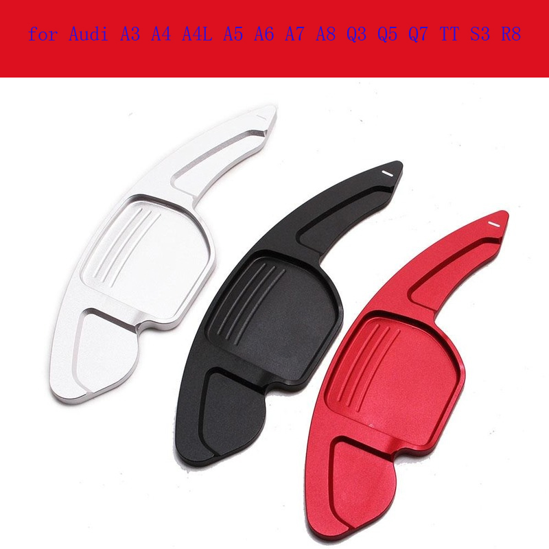 2pcs Alliage Alliage Volant Tour de roue de roue à remous pour Audi A3 A4 A4 A5 A6 A7 A7 A8 Q3 Q7 Q7 TT S3 R8 Accessoires de voiture