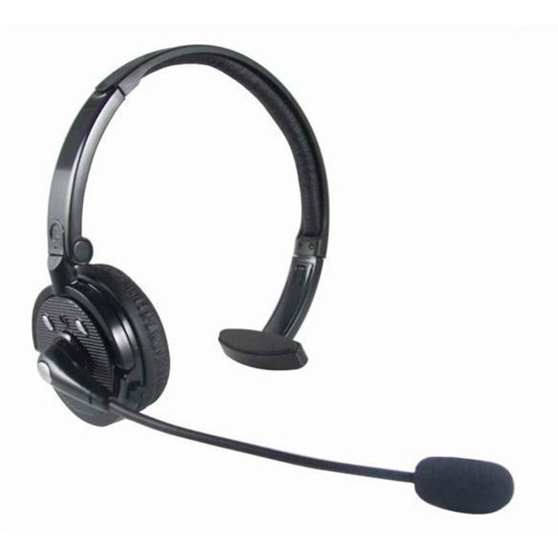 

Bluetooth Headset With Mic Universal Wireless USB Rechargeable Single Channel Handsfree Calling Video Conference Truck Driver1, Black