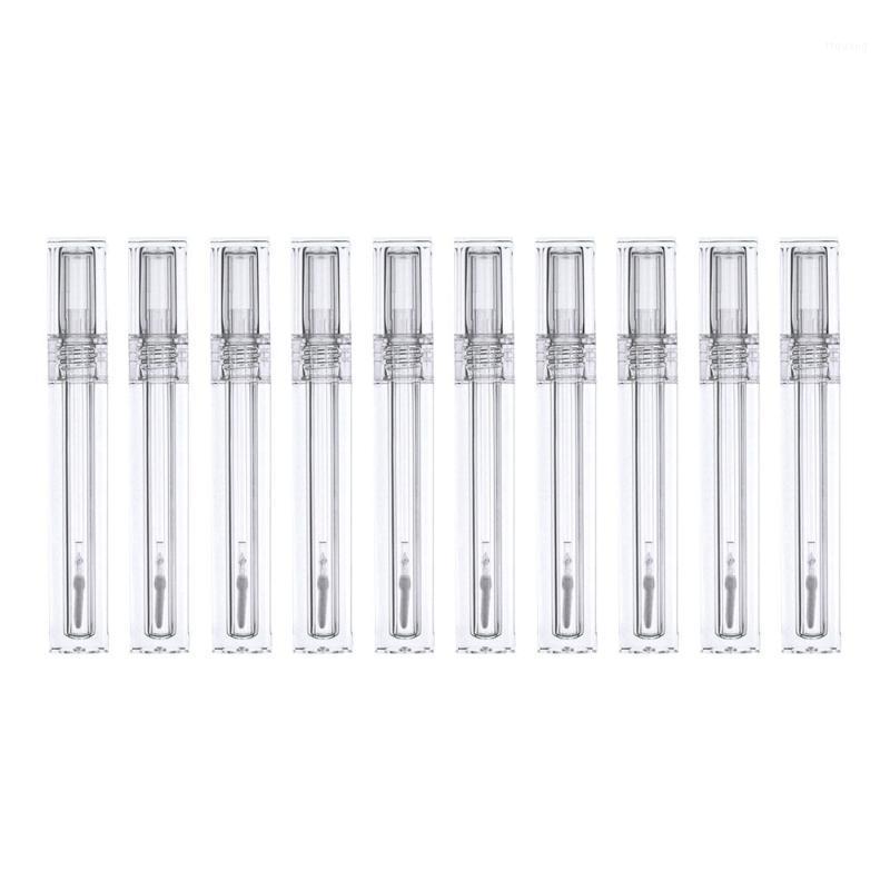 

10 Pcs/Set 4.5ml Plastic Empty Lip Gloss Tube Clear Lip Bottles Eyeshadow Container Refillable Bottles Glaze Tubes1