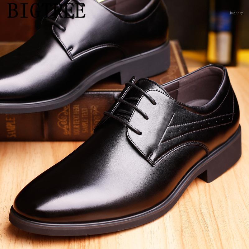 

Elevator Shoes For Men Leather Formal Shoes Men Coiffeur Elegant Office Schoenen Mannen Chausseur Homme1, Black
