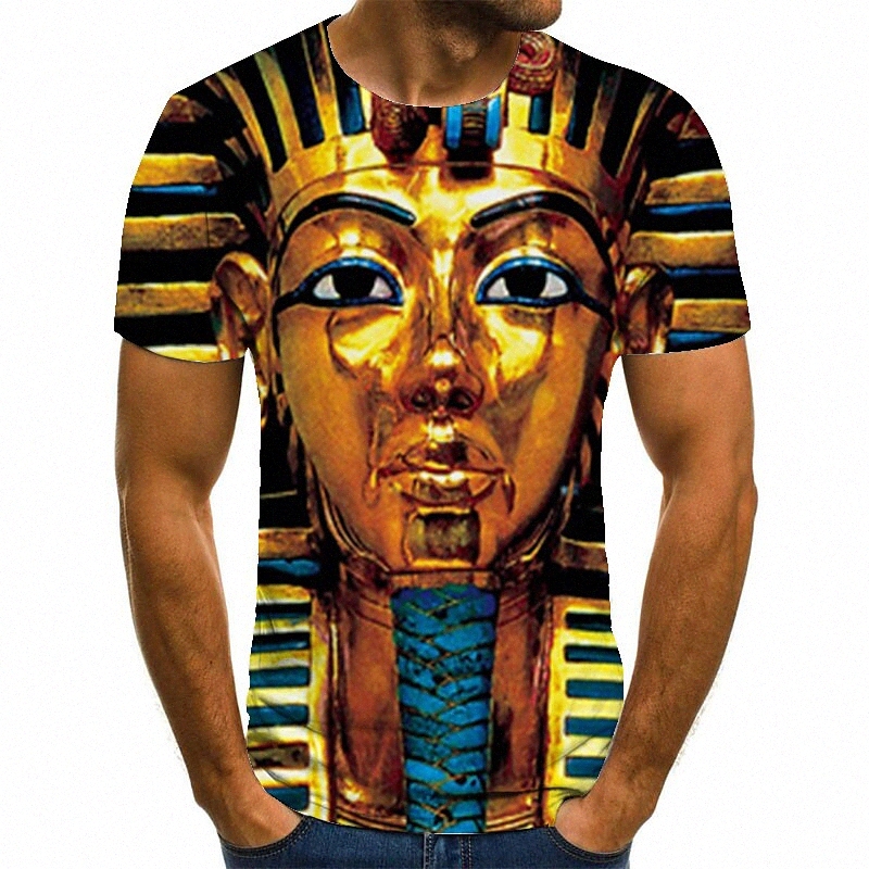 T-shirt Tee Tee Tee Tee T-shirt 3D Imprimé graphique Egypte Série Egypte Plus Taille Coulée ronde Casual imprimé quotidien à manches courtes Tops