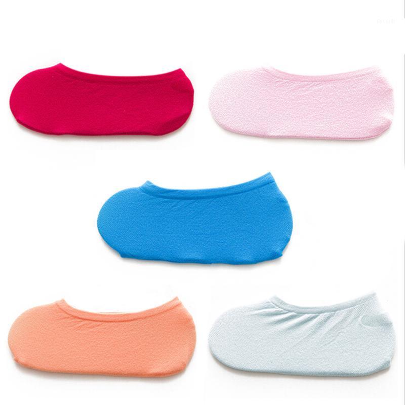 

5 Pairs  Low Cut Breathable Stealth Short Soft Socks Women Summer Boat Socks Velvet Elastic Casual1, Black