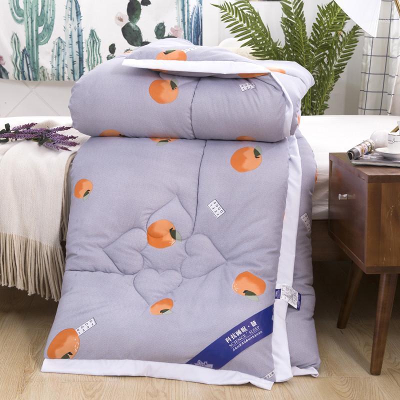 

Planting Design Feather Velvet Filling Comforter Autumn Winner Quilt Orange Avocado Ruby Blue Cream Color More Size1