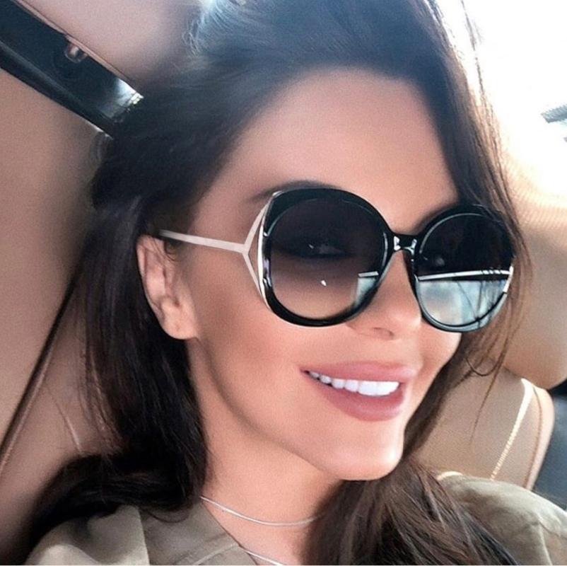 

mimiyou Oversized Alloy Sunglasses Women High-Grade Sun Glasses uxurious Fashion Brand Desgin Eyeglasses Lady Shades oculos