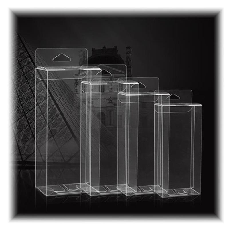 

50pcs Hook Transparent PVC Phone Case Clear Plastic Boxes Storage Jewelry Gift Box Wedding Birthday Party For Gift Packing Box