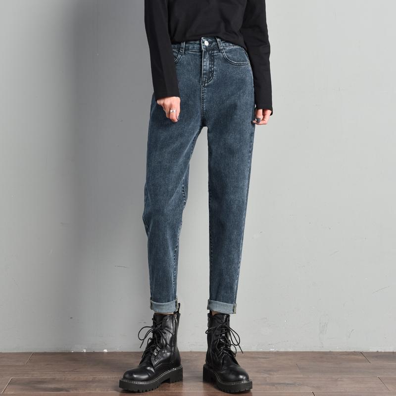 

Harlan jeans women straight loose show thin high waist casual students new Han radish pants Harem Pants Heavyweight, Bluish grey