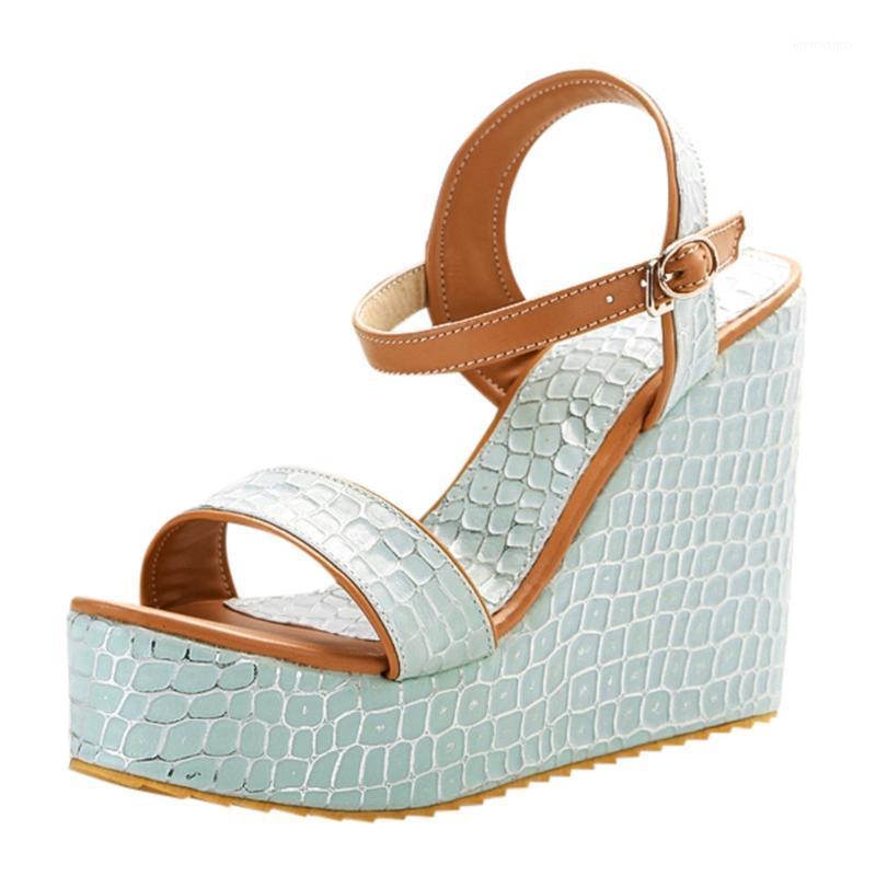 

JAYCOSIN Sandals Womens Open Toe Wedge Shoes Breathable Wedges Thick Bottom Strap Shoes Roman Sandals Women Footwear1, White