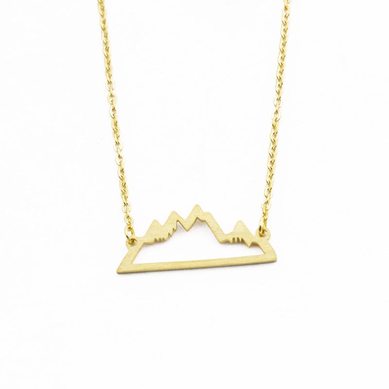 

Summer Jewelry Snowy Mountain Necklace for Women Outdoor Lovers Hiking Winter Pendant Adventure Nature Jewelry Best Friend Gifts