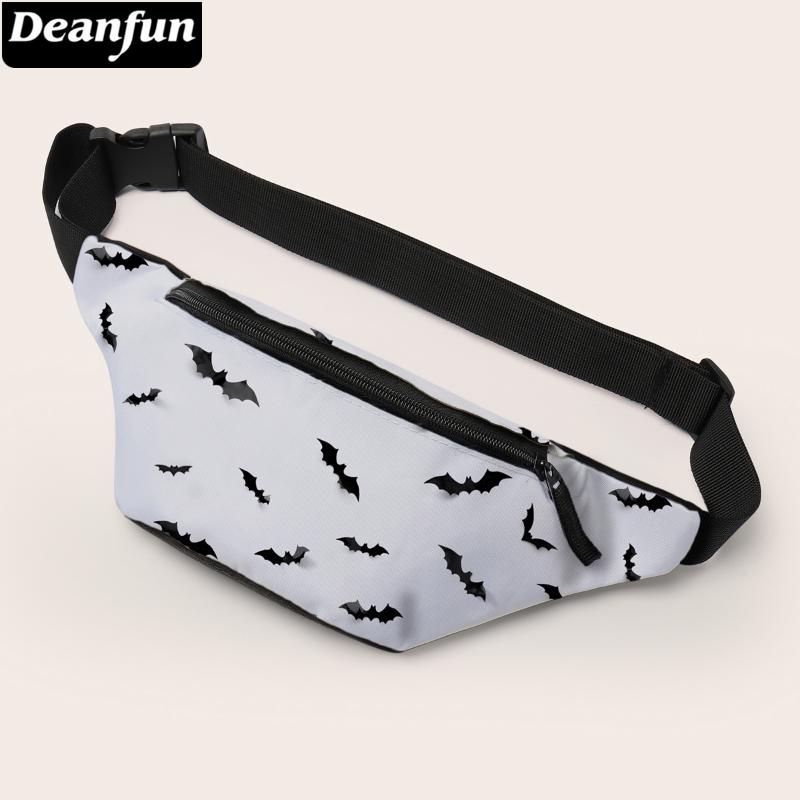 

Deanfun Bat Printing Waist Bag Fashion Zipper Pouch Adjustable Belt Travel Bag For Women 18076, Sky blue