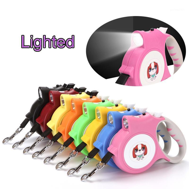 

5M Retractable Dog Leash Automatic Flexible Dog Puppy Cat Traction Rope Belt Leash with LED Detachable for Dogs1