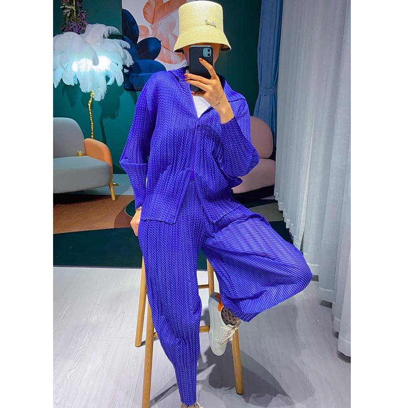 

2020 autumn winter Korean fashion pleated casual tracksuit Zip Hooded jacket two piece outfits matching set women harem pants, Green