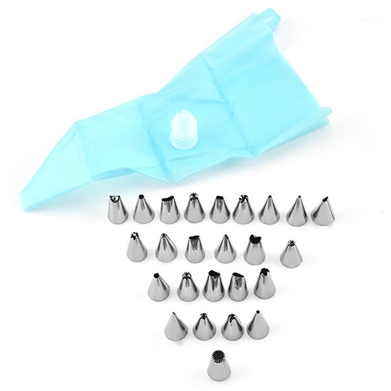 

27PCS/Set Cookie Squeeze Flower Nozzles Cake Icing Piping Nozzles Decorating Tips Baking Tool Adapter1