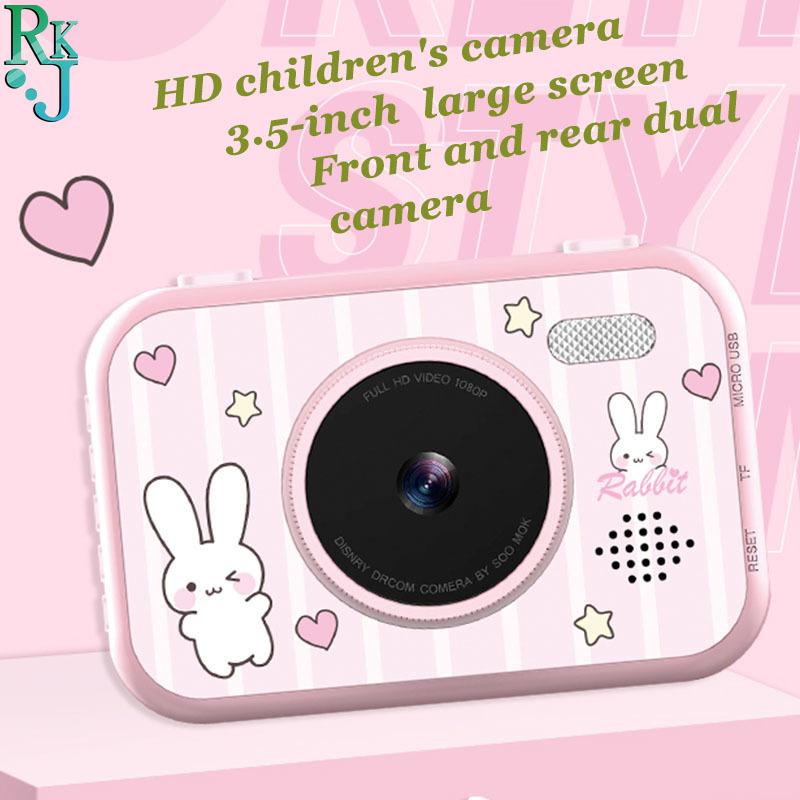 

New Mini Cute Cartoon HD Children Kids Digital Camera 3.5 Inch 1080P Projection Video Camera Gift Child Toys MP3 Player