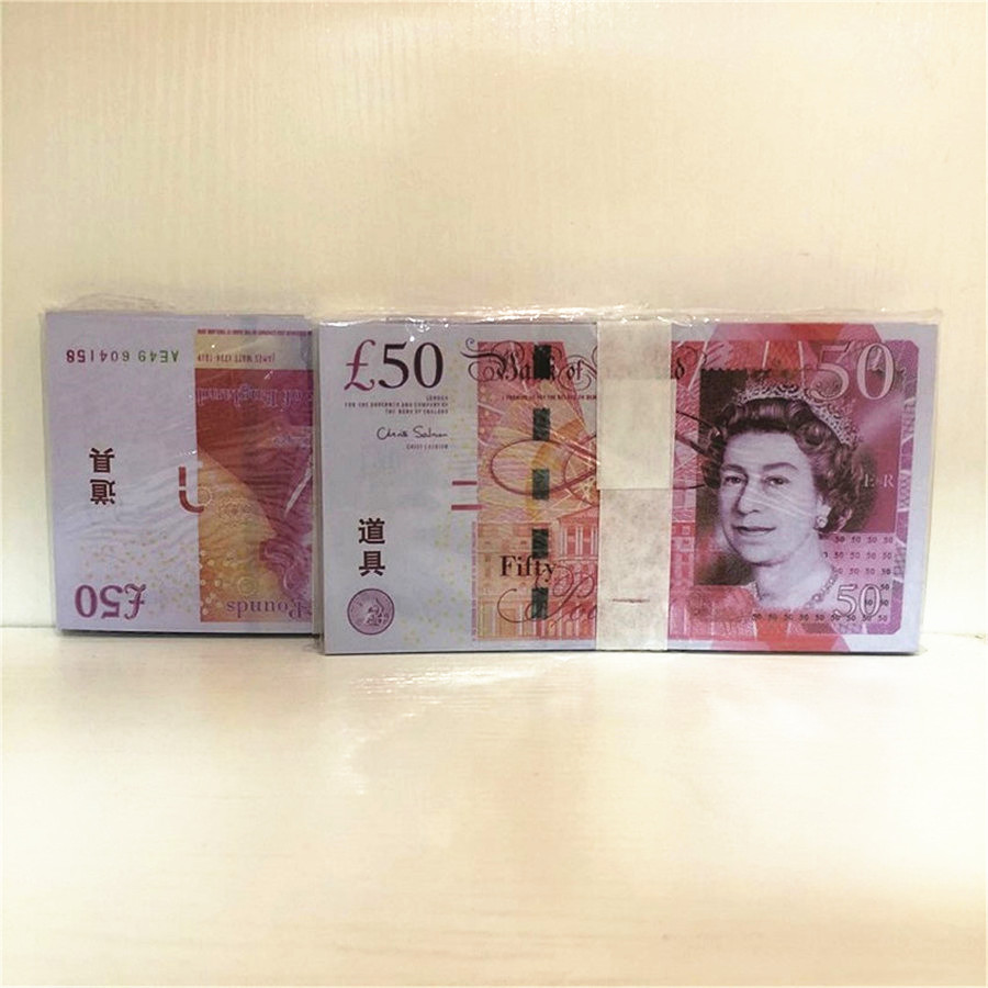 

50 pound replica note 100 pieces/pack bar props children's toys gifts bank notes counterfeit money manufacturers delivery 1