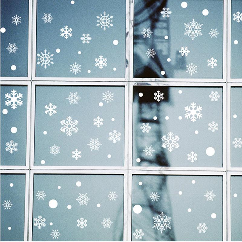 

Snowflake Merry Christmas electrostatic Sticker Glass window kids room home decoration New Year Wall Stickers Decal wallpaper
