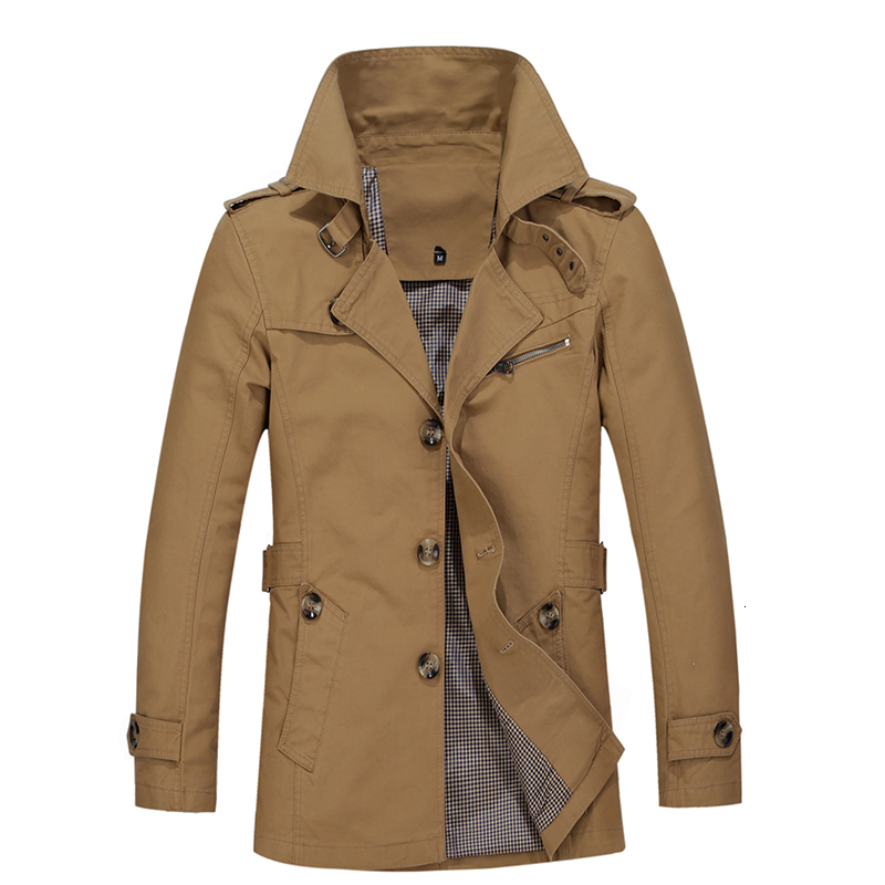 

2021 New Autumn Business Coat Quality Fashion Blunt Are Men's Male Plus Size M-5xl 4ZQY, Khaki.
