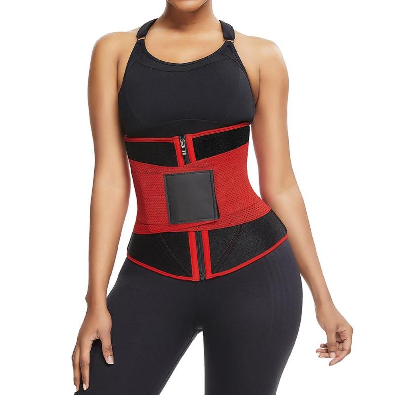 

Neoprene Sweat Embossed Waist Trainer Black high waist Tummy Control for sport running shapewear Plus size
