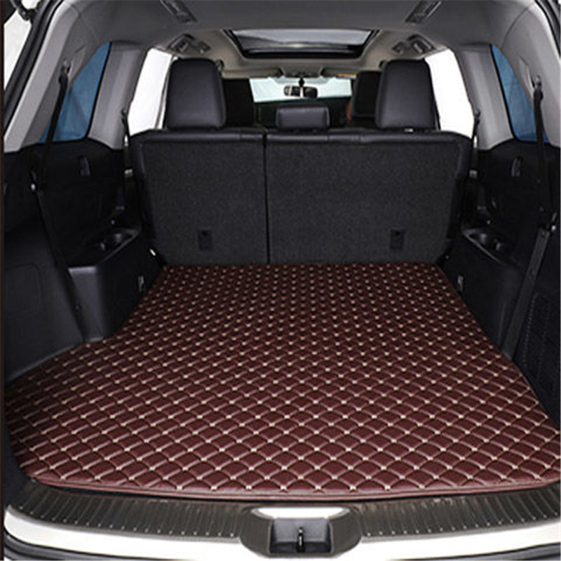 

Autocovers Custom Fit Car Floor Mat Specific Waterproof PU Leather ECO friendly Material For SUV Truck Full Set Car Trunk Mat With Logo 010