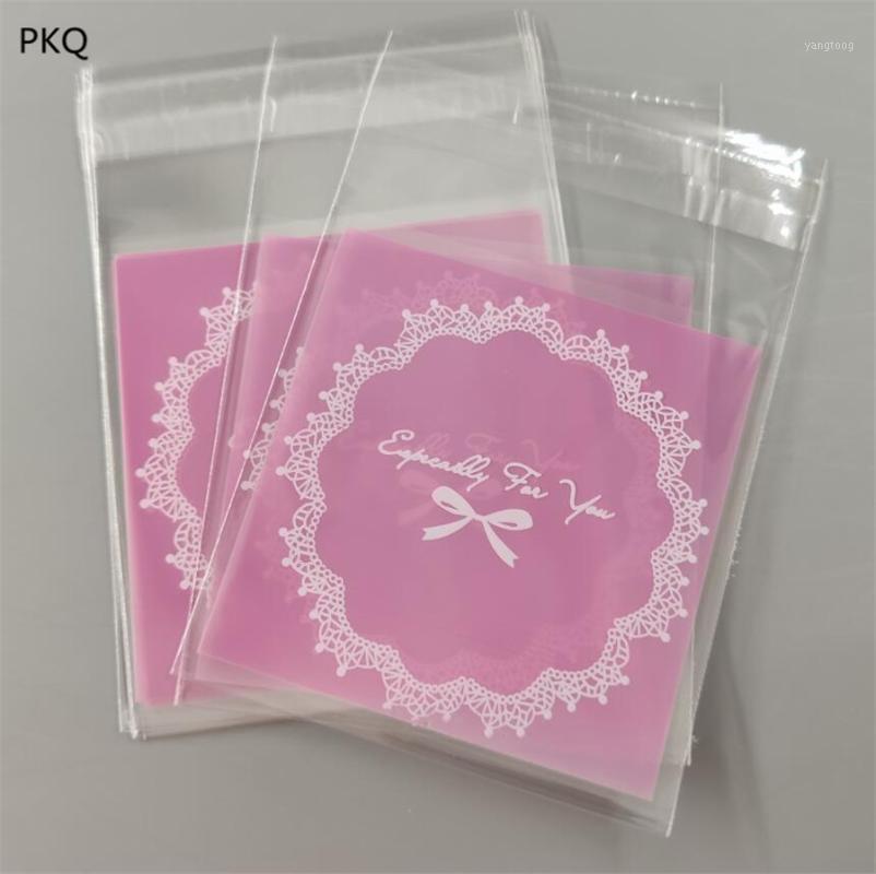 

7x7cm Especially for you Cookies Bag Purple Plastic Storage Bag Self Sealing Gift Bags Wedding Favor Packaging 100pcs1