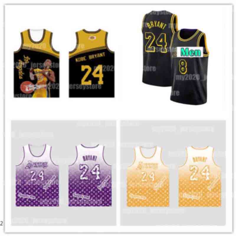 

black Mamba 24 8 33 BRYANT Jersey Los Angeles Lakers Kobe Jerseys NCAA Lower Merion College Men Basketball Jersey, Blue;black