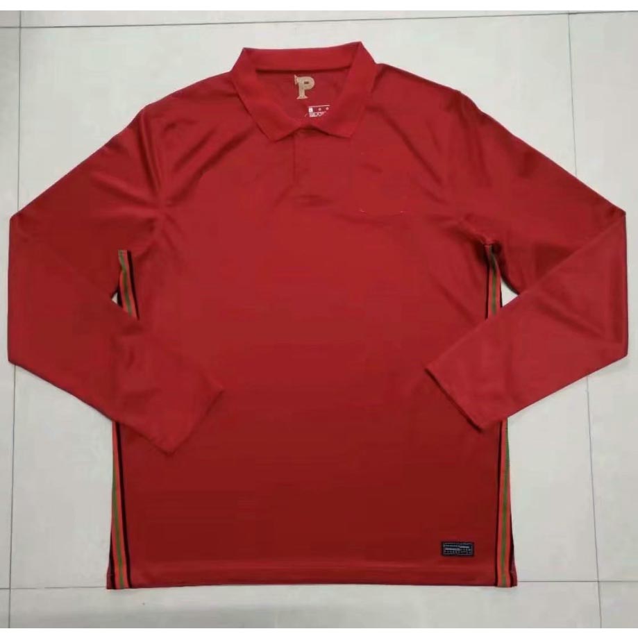 

Long sleeve 2021 RONALDO soccer jerseys JOAO FELIX NEVES BERNARDO CANCELO RUBEN 20 21 national team home red football shirt, Kids home