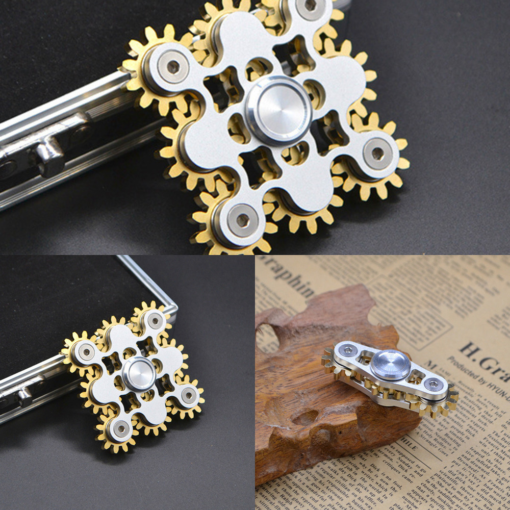 

Toothed Gear Surprising Hand Fidget Spinner Top Gyro Metal Edc Finger Spiner Toys Kids Adult Anti Stress Funny Toy I23K