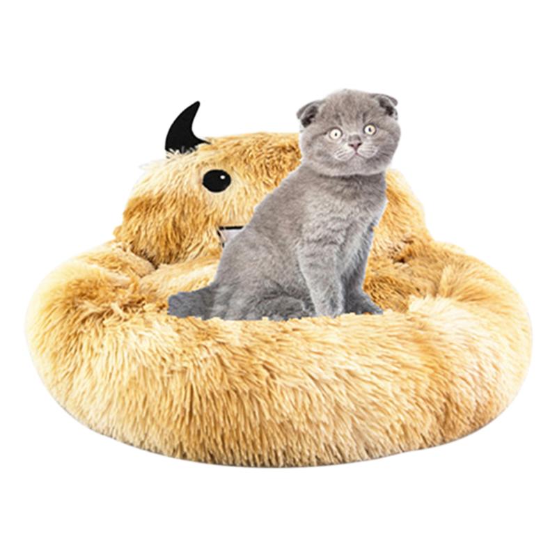 

Pet Dog Bed Soft Washable Pet Bed Puppy Cat Cushion Kennel Portable Warm Basket Mat Dogs Cats Supplies, Burgundy