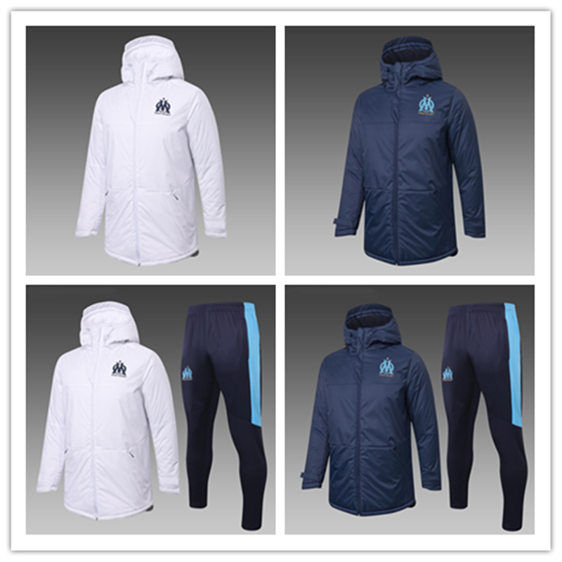 

2020 2021 marseille Cotton coat Radonjic sweater training shirt soccer winter suit hoodie Payet tracksuit football Thauvin Down Jacket