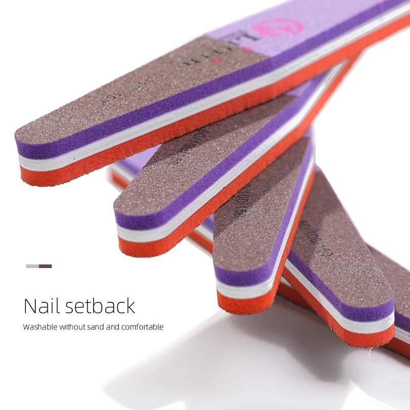 

1pcs / lot sided nail files buffer 60/100/150 mower buffer lime nail art tools washable polishing sanding file sponge
