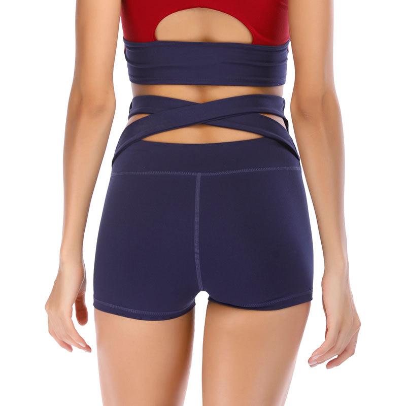 

Women' Sports Leggings Fitness High Elastic Cross Buttocks Quick-Drying Breathable Yoga Sports Casual Shorts Leggins Female