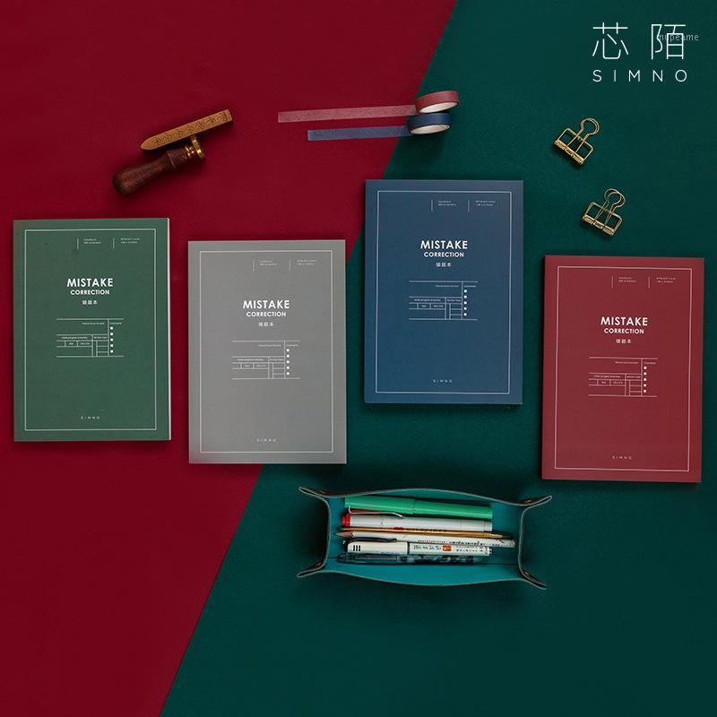 

Vintage Mistake Correction Notebook A5 Hardcover Paper Planner Notepad Creative Office Stationery Student School Supplies1