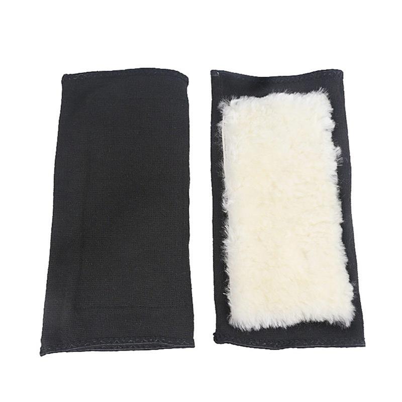 

1 Pair Winter Thermal Thicken Cashmere Knee Compression Warm Wool Kneepads Leg Warmer Sleeves Knee Support for Ski Cycling Dance, Black
