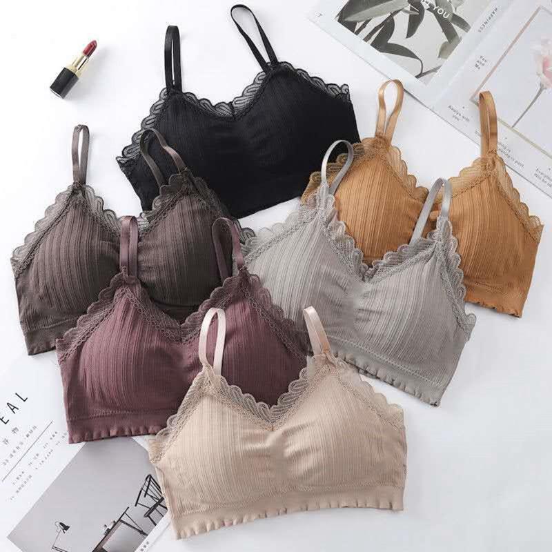 

Sexy Lady Lace Crop Top Bra Cute Black Slim Sleveless Streetwear Summer Femme Camisole