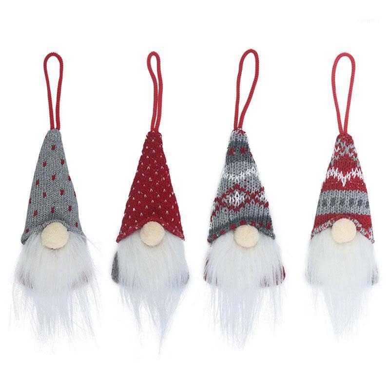 

Christmas Tree Decoration Pendants Sweater Faceless Santa Claus Doll 2021 Navidad New Year Merry Christmas Hanging Ornaments1