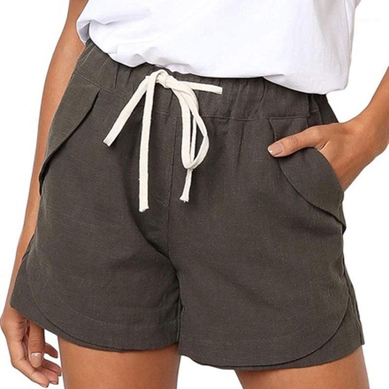 

Summer Women Yoga Shorts 2020 New High Waist Fieness Sport Shorts Lady Casual Breathable Femme1, Khaki