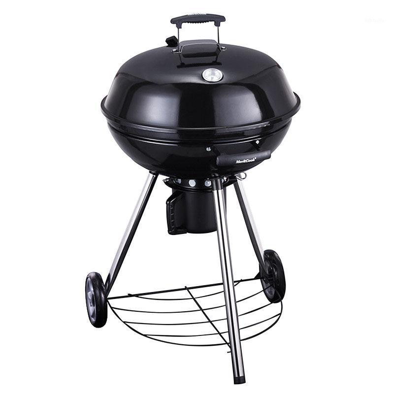 

Courtyard villa outdoor barbecue oven more than 5 people domestic charcoal braised meat American barbecue grill circular BBQ1